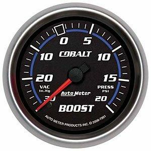 Auto Meter 2-5/8" BOOST/VACUUM, 30 IN HG/20 PSI, COBALT - 7901