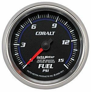 Auto Meter 2-5/8" FUEL PRESSURE, 0-15 PSI, COBALT - 7911