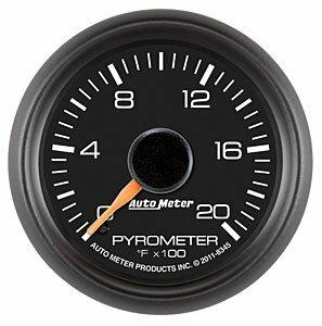 Auto Meter 2-1/16" PYROMETER, 0-2000 °F, GM FACTORY MATCH - 8345