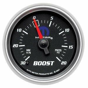 Auto Meter 2-1/16" BOOST/VACUUM, 30 IN HG/20 PSI, MOPAR - 880012