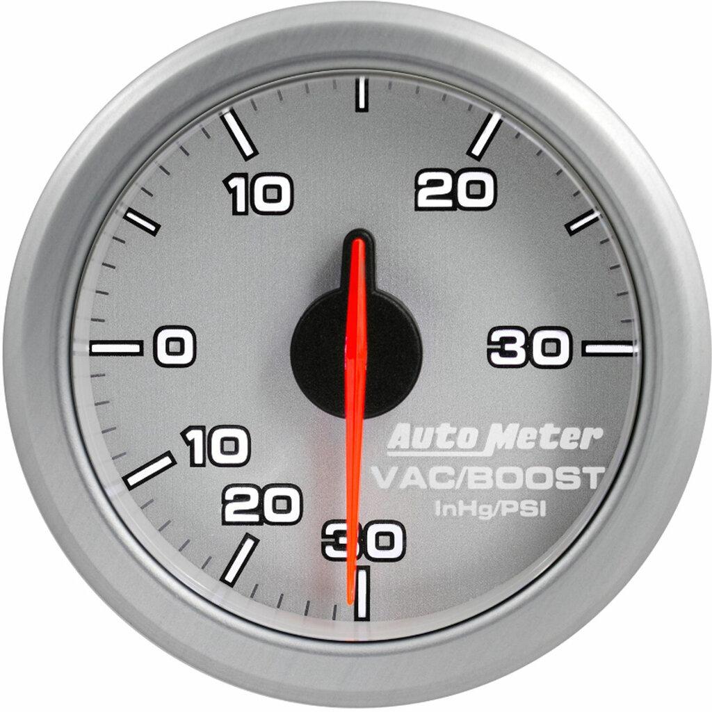 Auto Meter 2-1/16" BOOST/VAC, 30 IN HG/30 PSI, AIRDRIVE, SILVER - 9159-UL