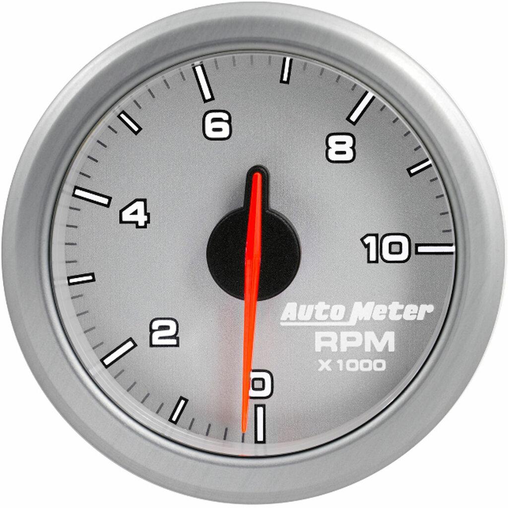Auto Meter 2-1/16" TACH, 0-10,000 RPM, AIRDRIVE, SILVER - 9197-UL