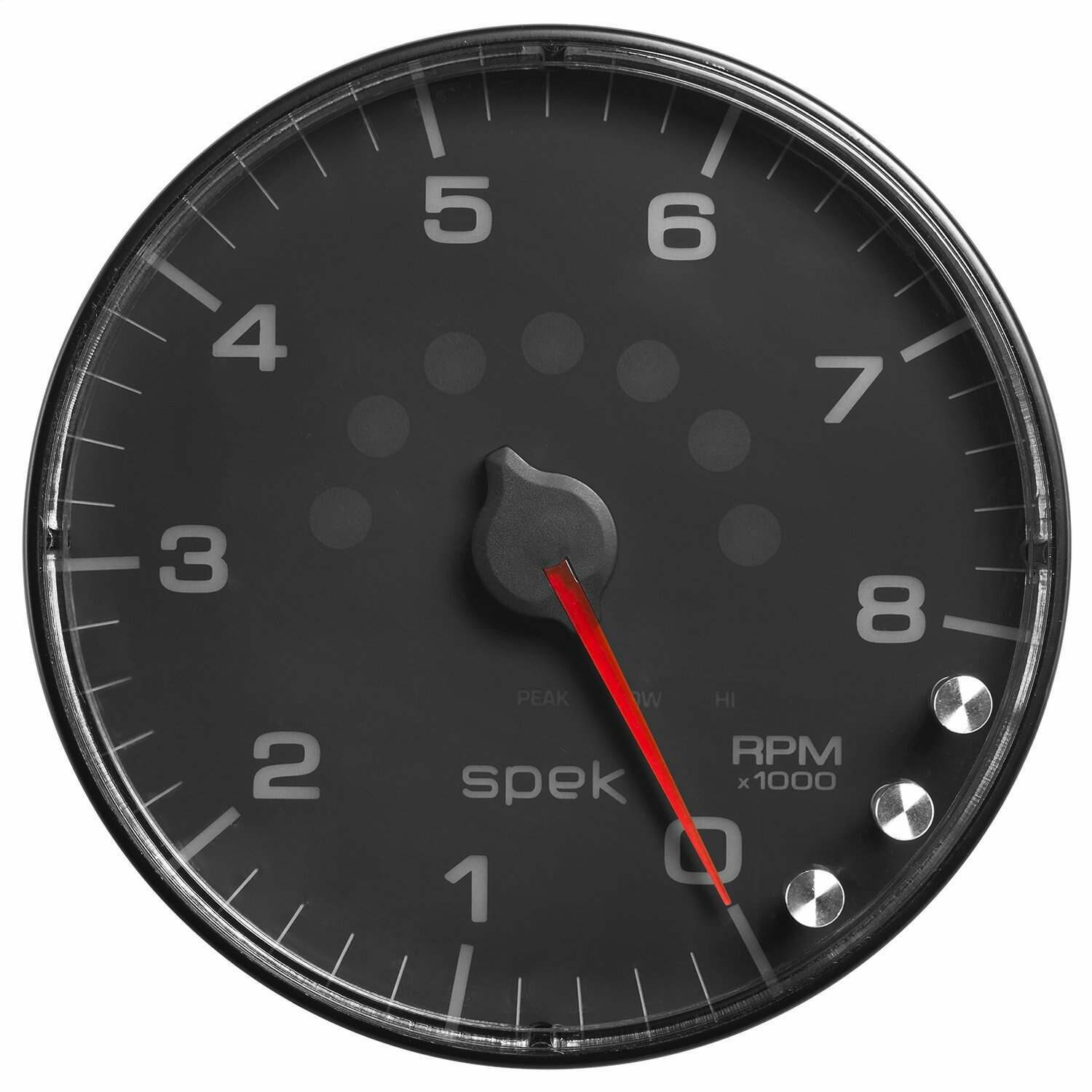 Auto Meter Gauge, Tachometer, 5" , 8K Rpm, W/Shift Light &Amp; Peak Mem, Black/Black, Spek-Pro - P238328