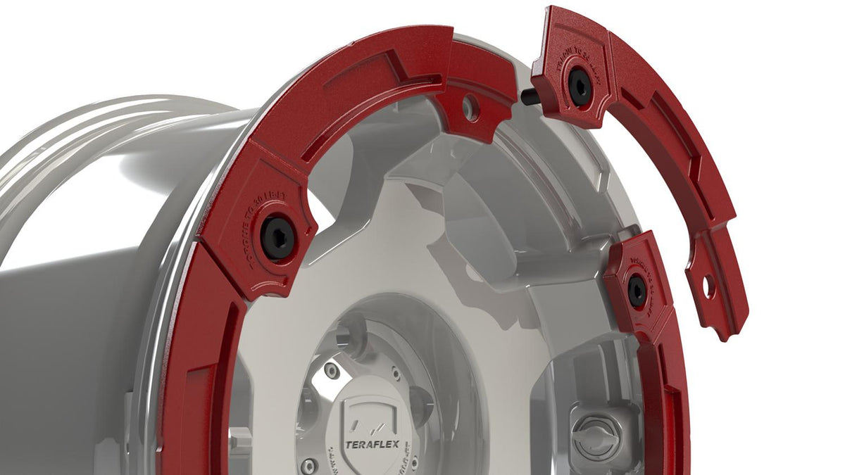 Teraflex Modular Rash Ring Kit w/ Hardware Red 6-Spoke - 1056014