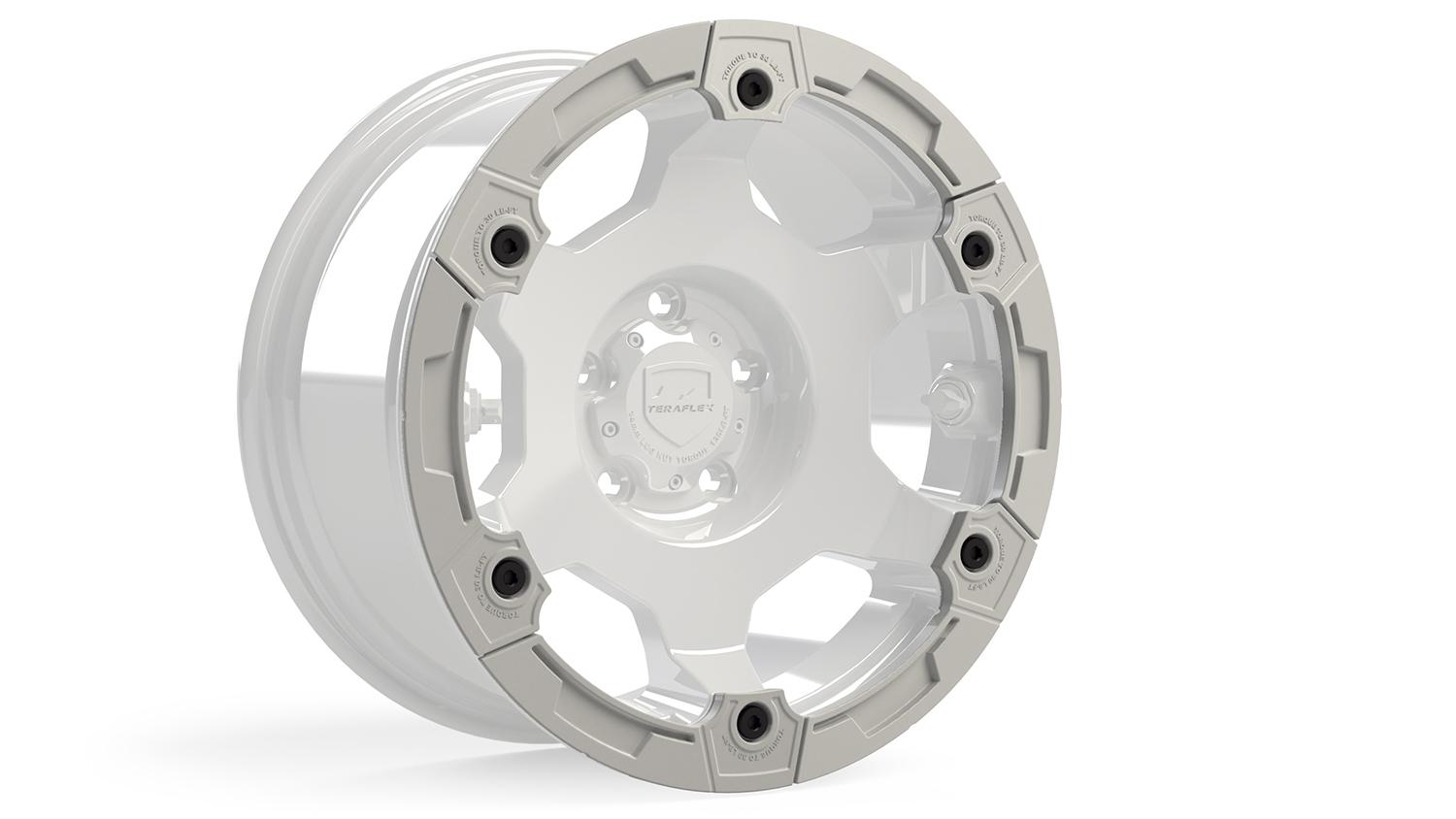 Teraflex Modular Rash Ring Kit w/ Hardware White 6-Spoke - 1056016