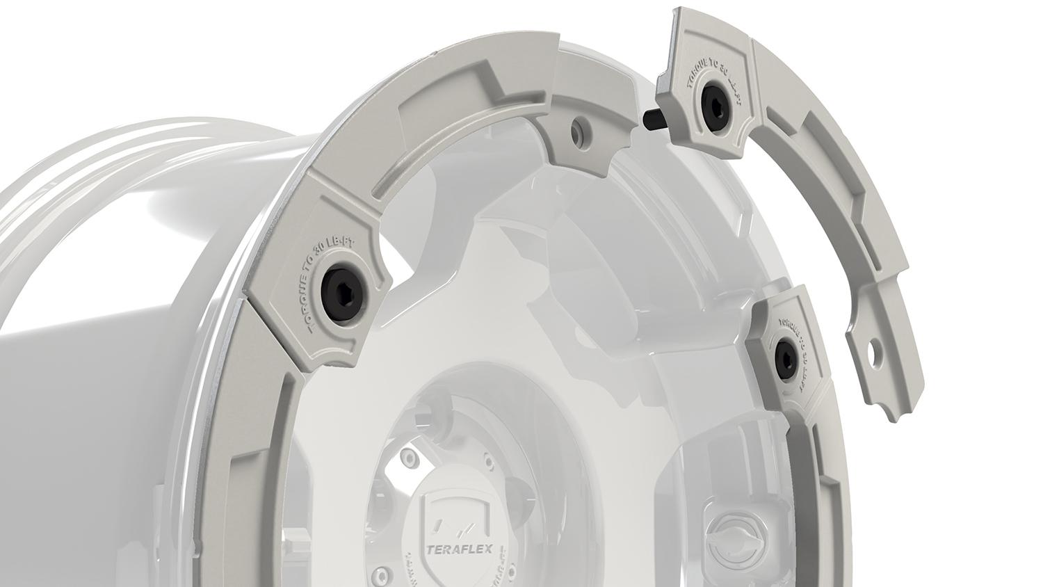 Teraflex Modular Rash Ring Kit w/ Hardware White 6-Spoke - 1056016