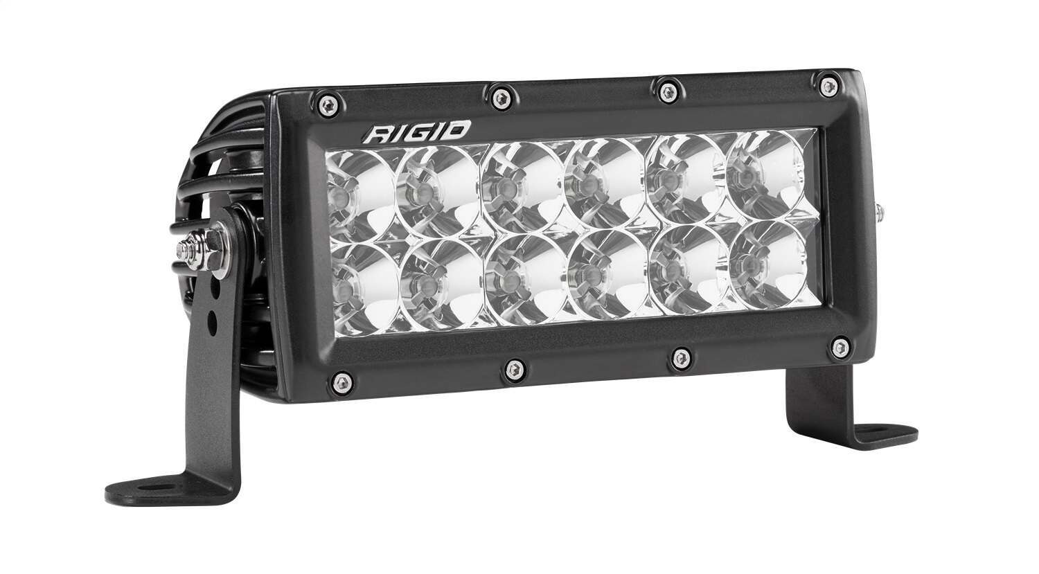 RIGID Industries Rigid E-Series Pro Led Light, Flood Optic, 6 Inch, Black Housing - 106113