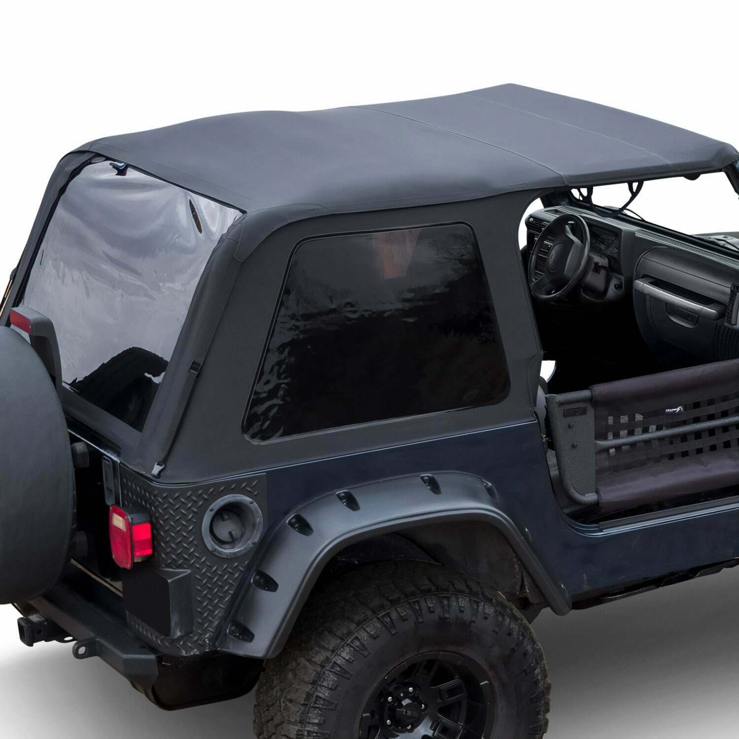 Rampage Frameless Soft Top Kit (1997-2006 Wrangler, TJ) - 106535