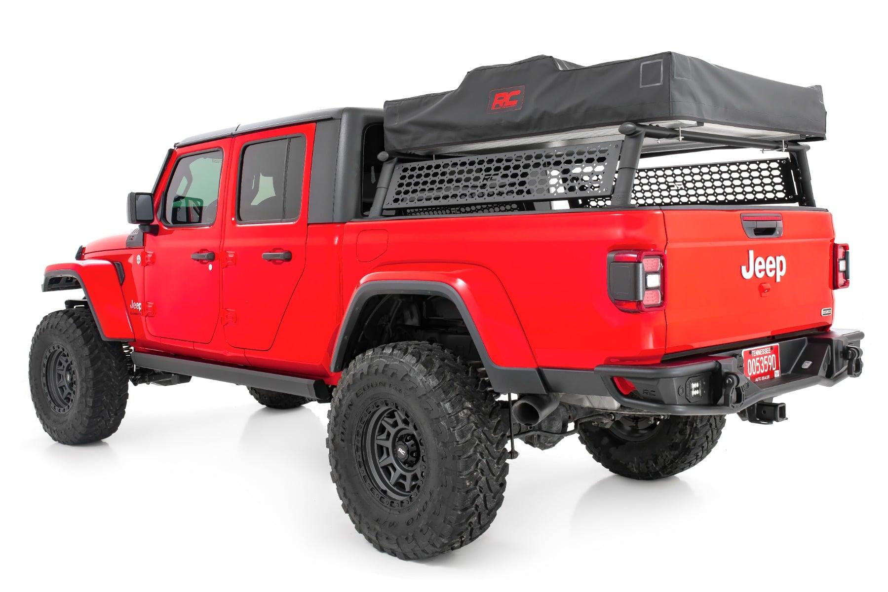 Rough Country Bed Rack Molle Panel Jeep Gladiator JT 4WD (2020-2025) (2020-2026 Gladiator) - 10656
