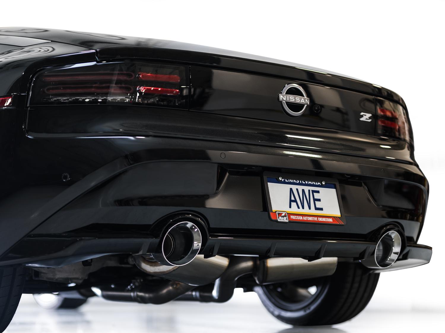 AWE Touring Edition for Nissan Z - Chrome Tips - 3015-32400