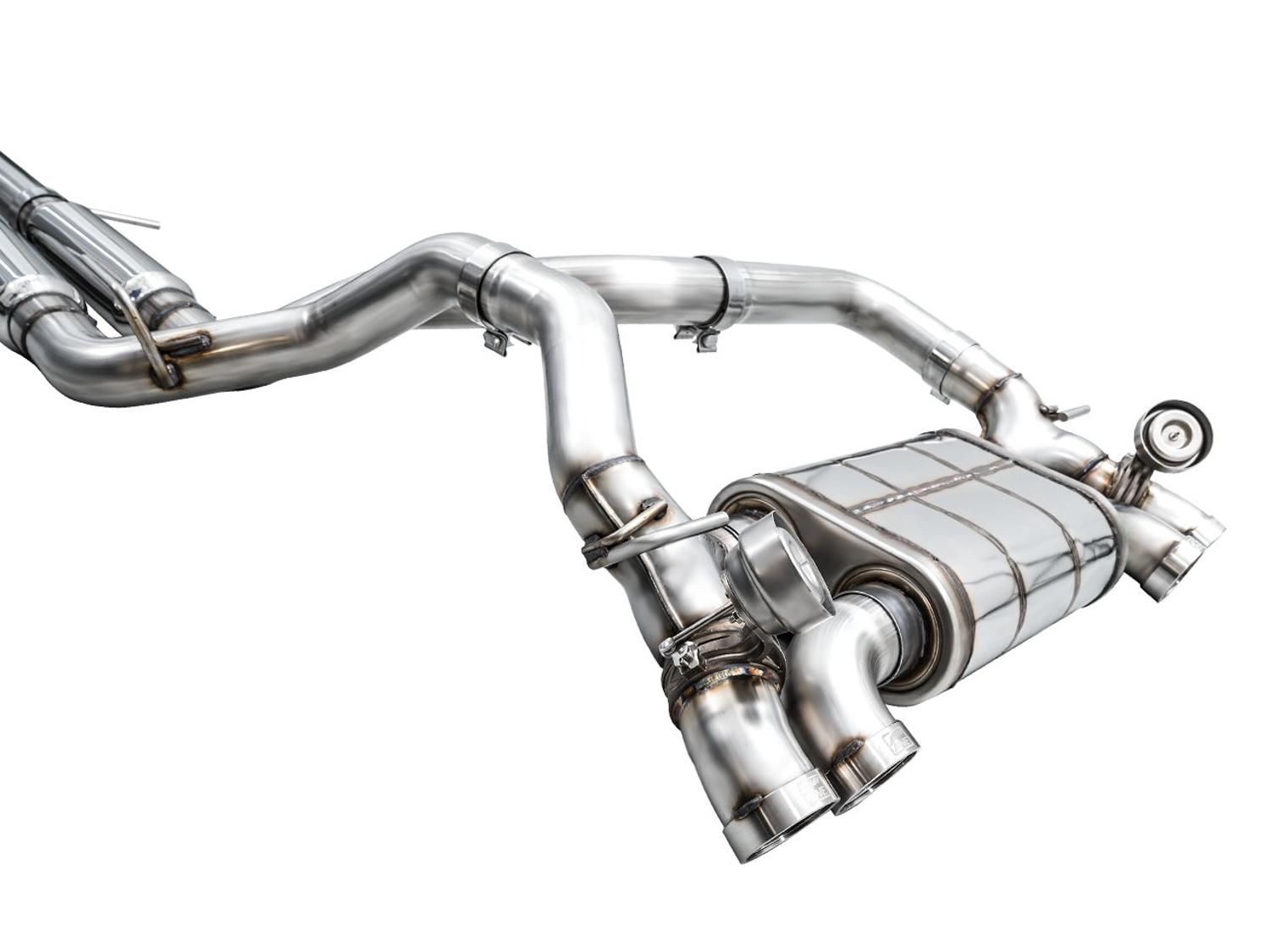 AWE SwitchPath Exhaust - Quad BashGaurds (2021+ Jeep Wrangler Rubicon 392) - 3025-41392