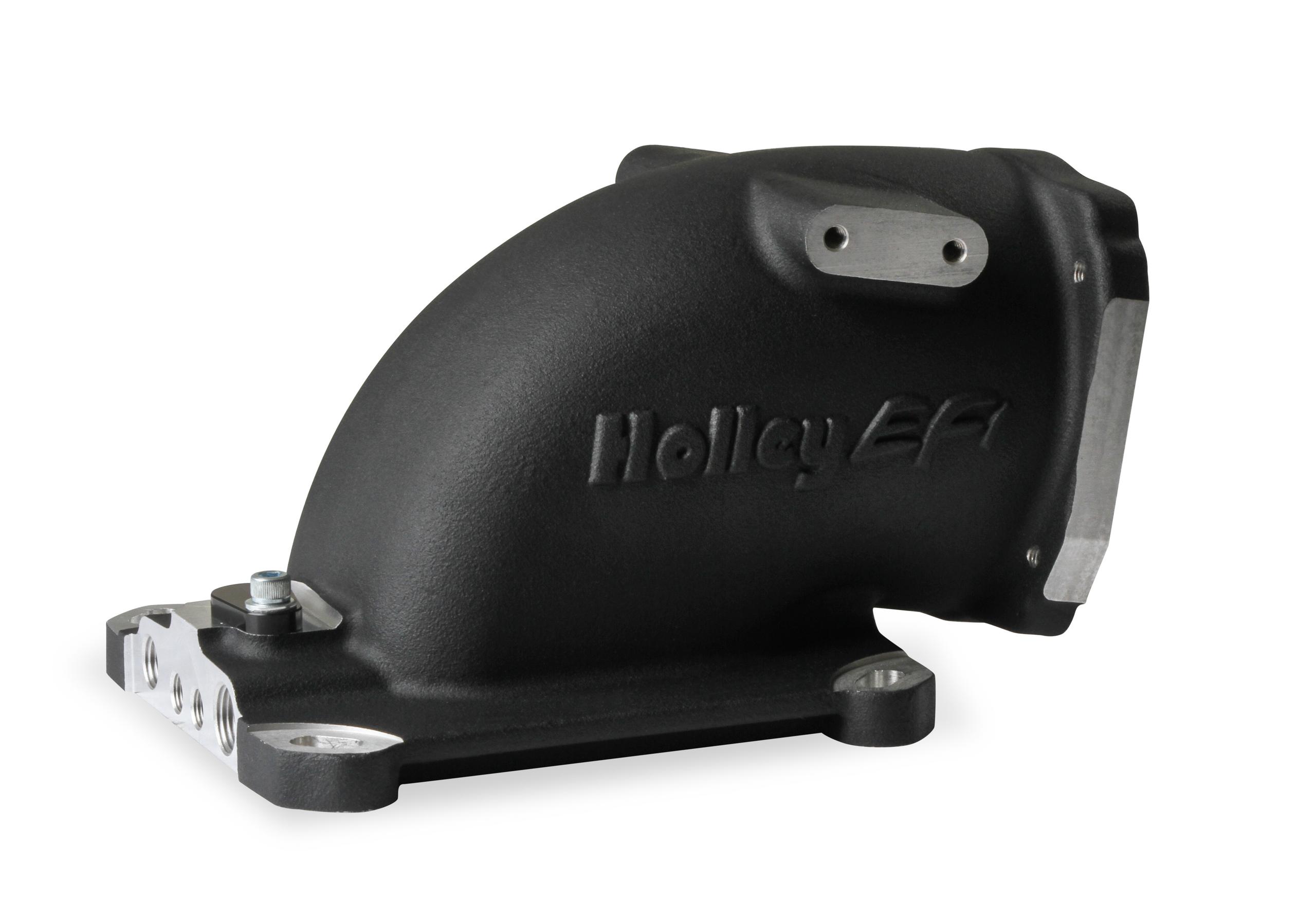 Holley Efi 300-240BK Intake Elbow, Gm Ls Throttle 4150, Black