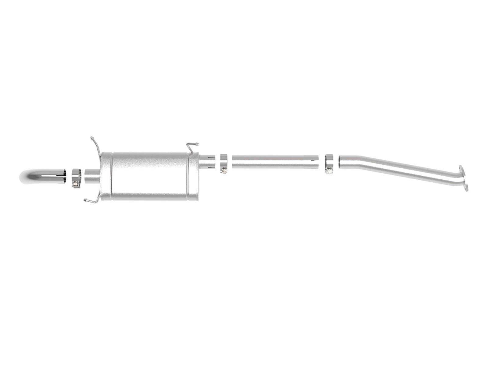 AFE ROCK BASHER 2-1/2 IN 409 Stainless Steel Cat-Back Exhaust System (Toyota Tacoma 16-20 L4-2.7L / V6-3.5L) - 49-46046