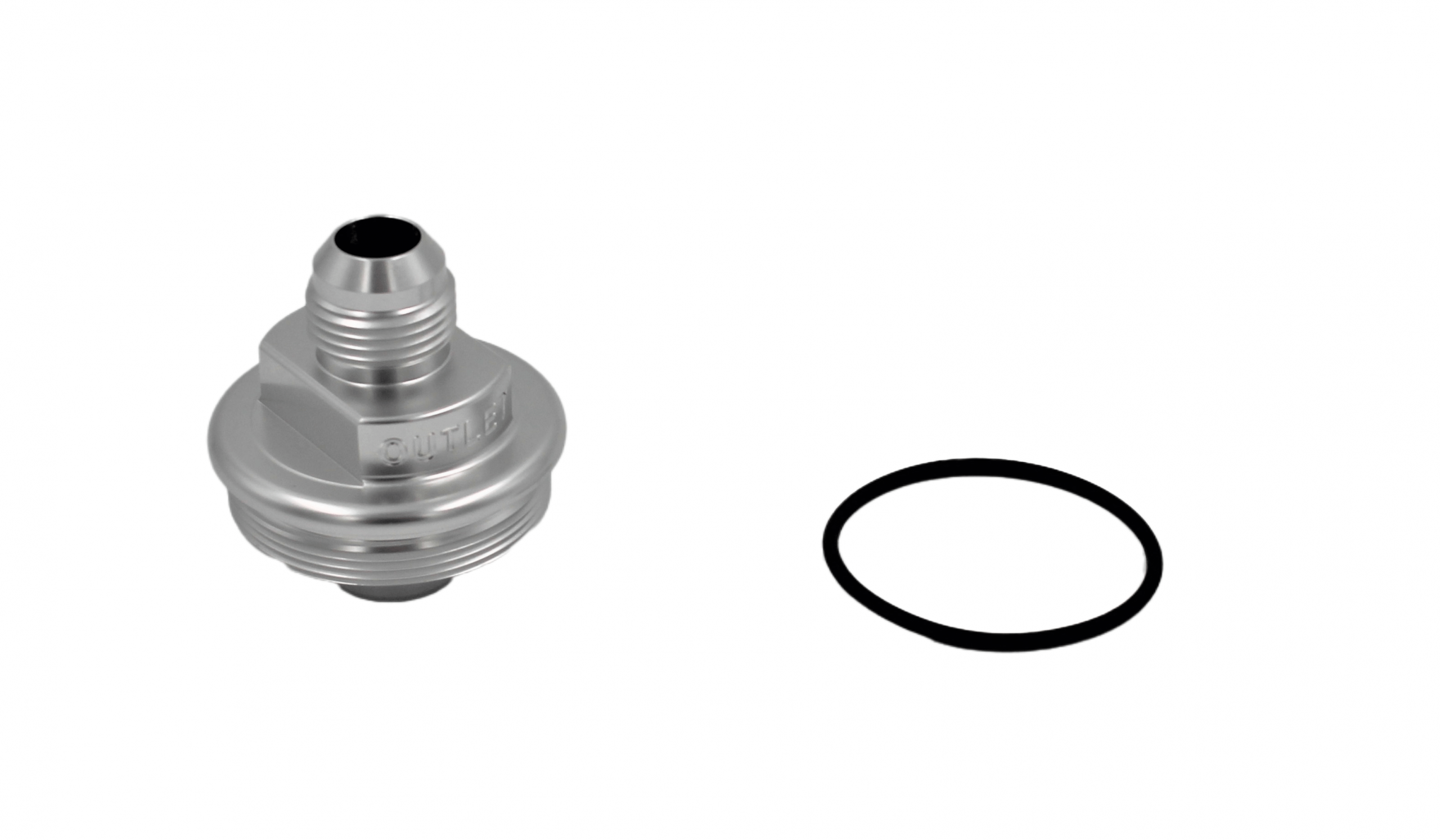 Fuelab Fuel Filter Outlet Cap -10AN Clear - 108020101-3