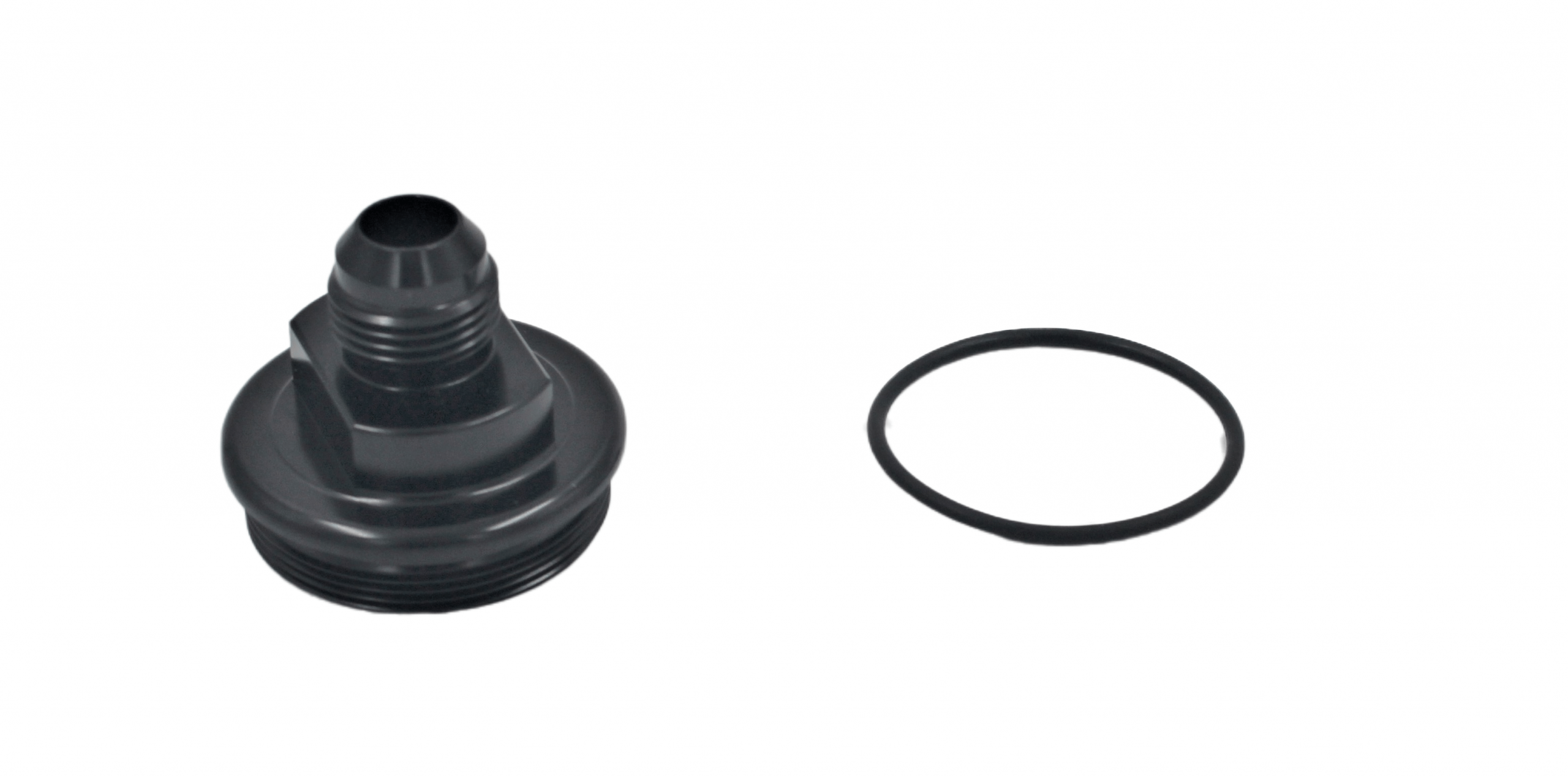 Fuelab Fuel Filter Inlet Cap -10AN Black - 108020102-7