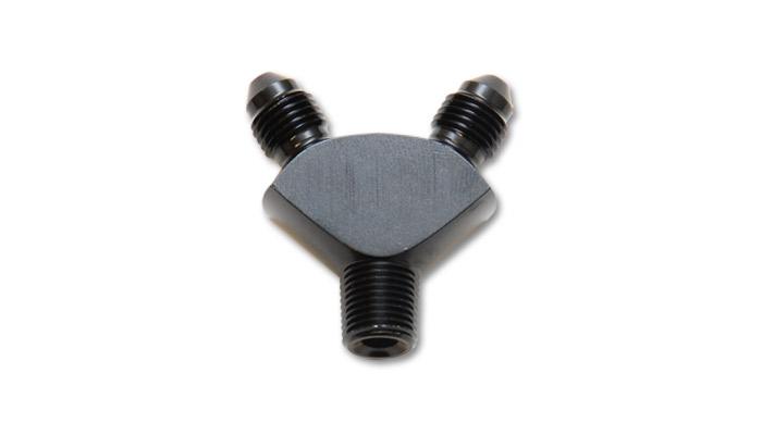 Vibrant Performance Y Adapter Fitting, Size: 1/8" Npt In X -3An X -3An Out - 10818
