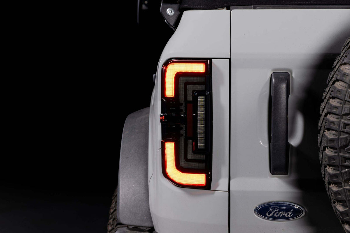 Morimoto XB LED Low Profile Tail Lights - Smoked / Set (2021-2025 Ford Bronco) - LF750
