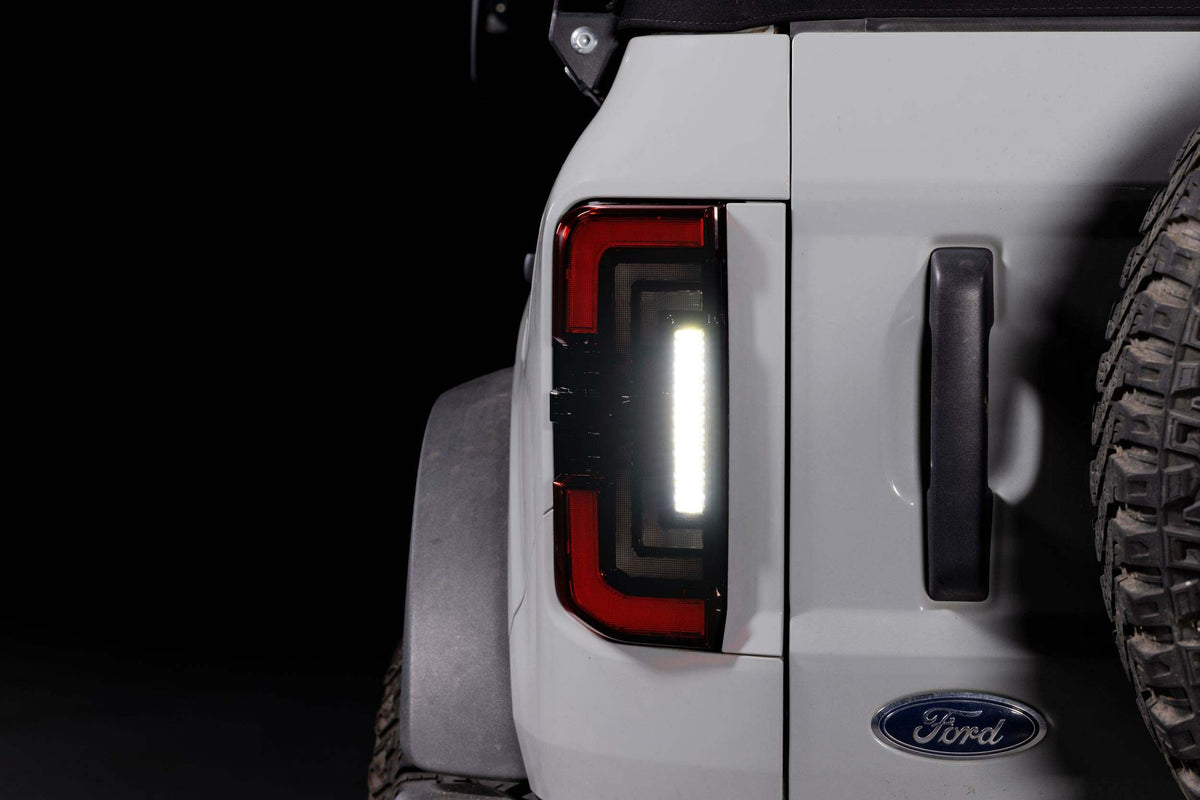 Morimoto XB LED Low Profile Tail Lights - Smoked / Set (2021-2025 Ford Bronco) - LF750