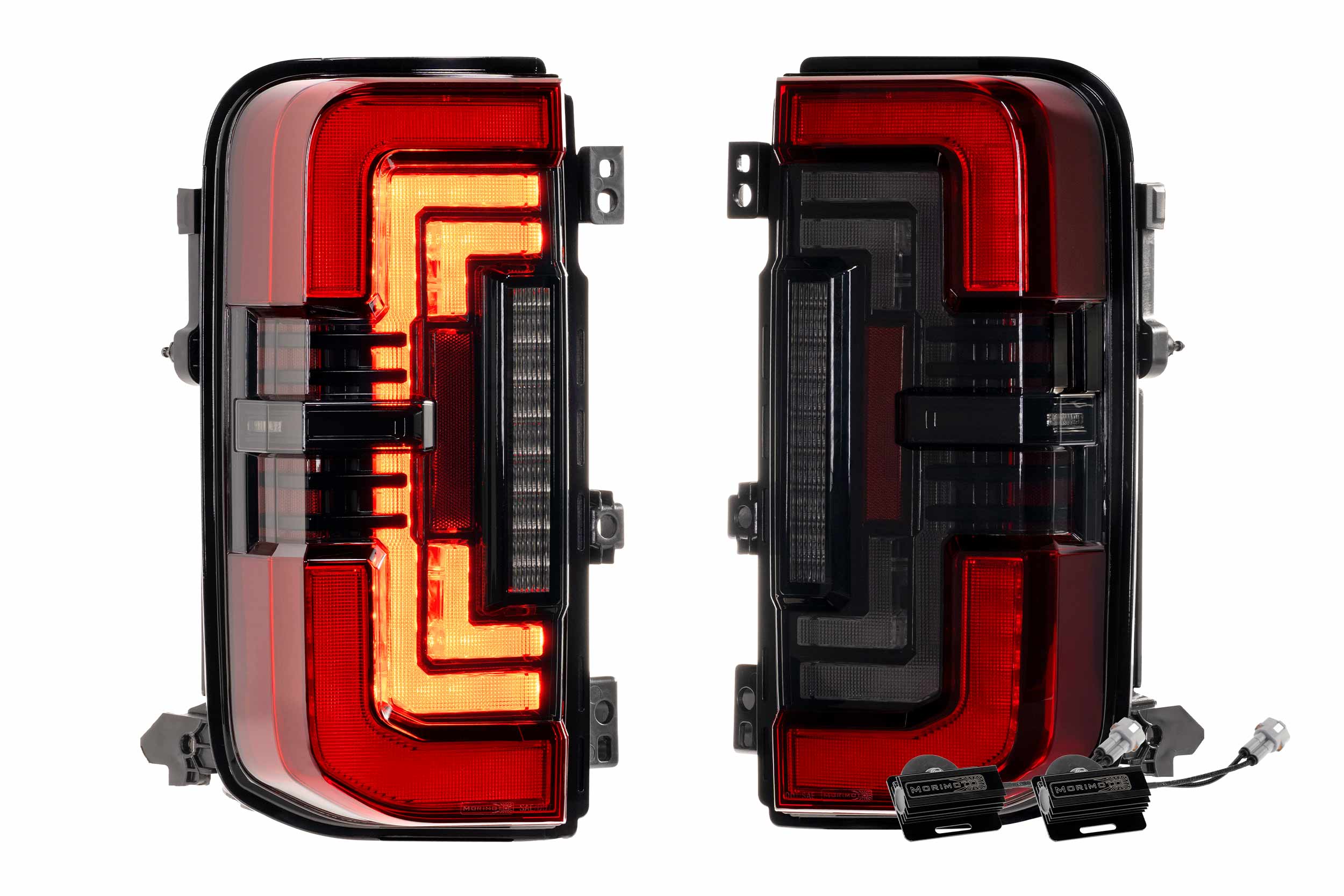 Morimoto XB LED Low Profile Tail Lights - Red / Set (2021-2025 Ford Bronco) - LF751