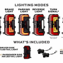 Morimoto XB LED Low Profile Tail Lights - Red / Set (2021-2025 Ford Bronco) - LF751