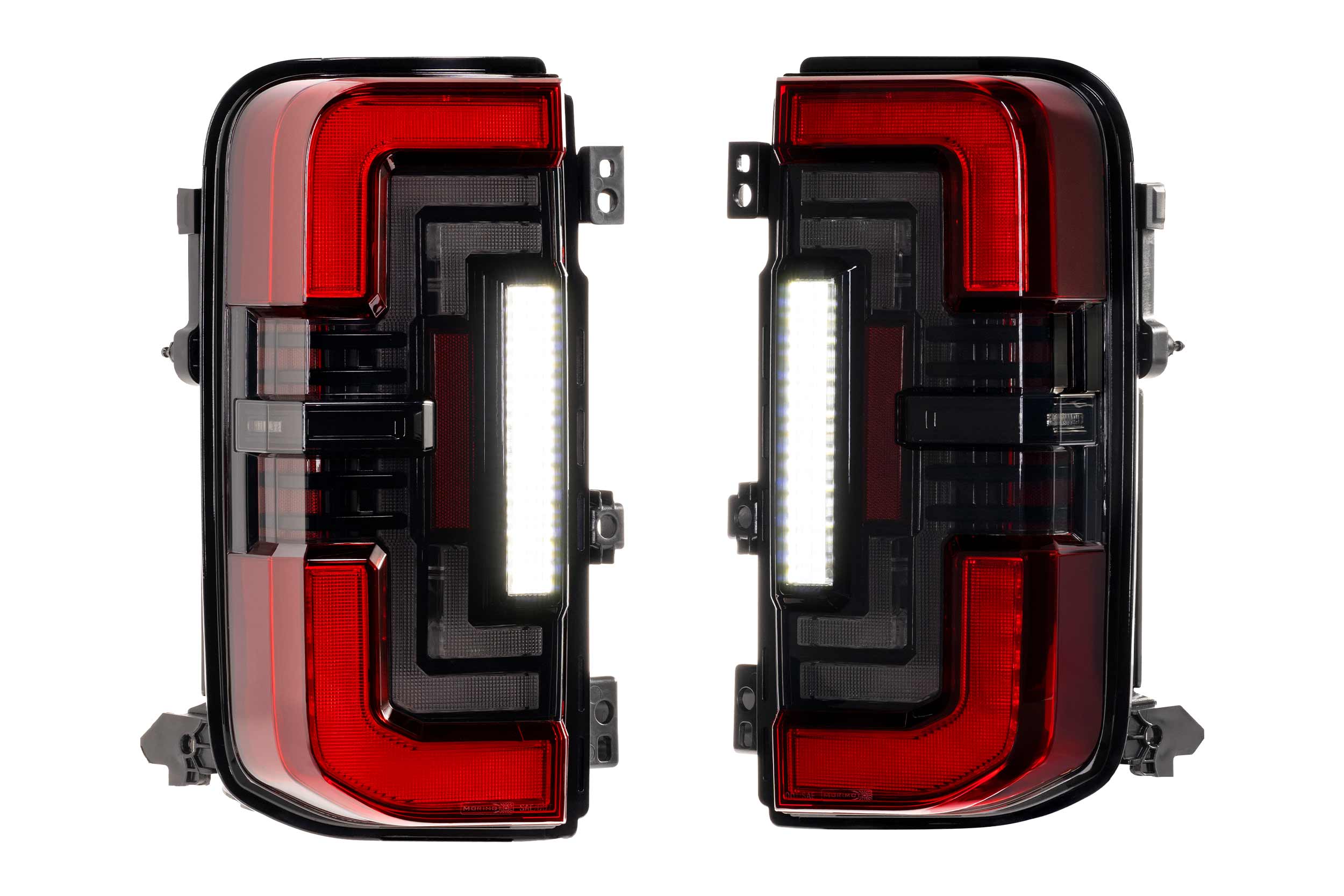 Morimoto XB LED Low Profile Tail Lights - Red / Set (2021-2025 Ford Bronco) - LF751