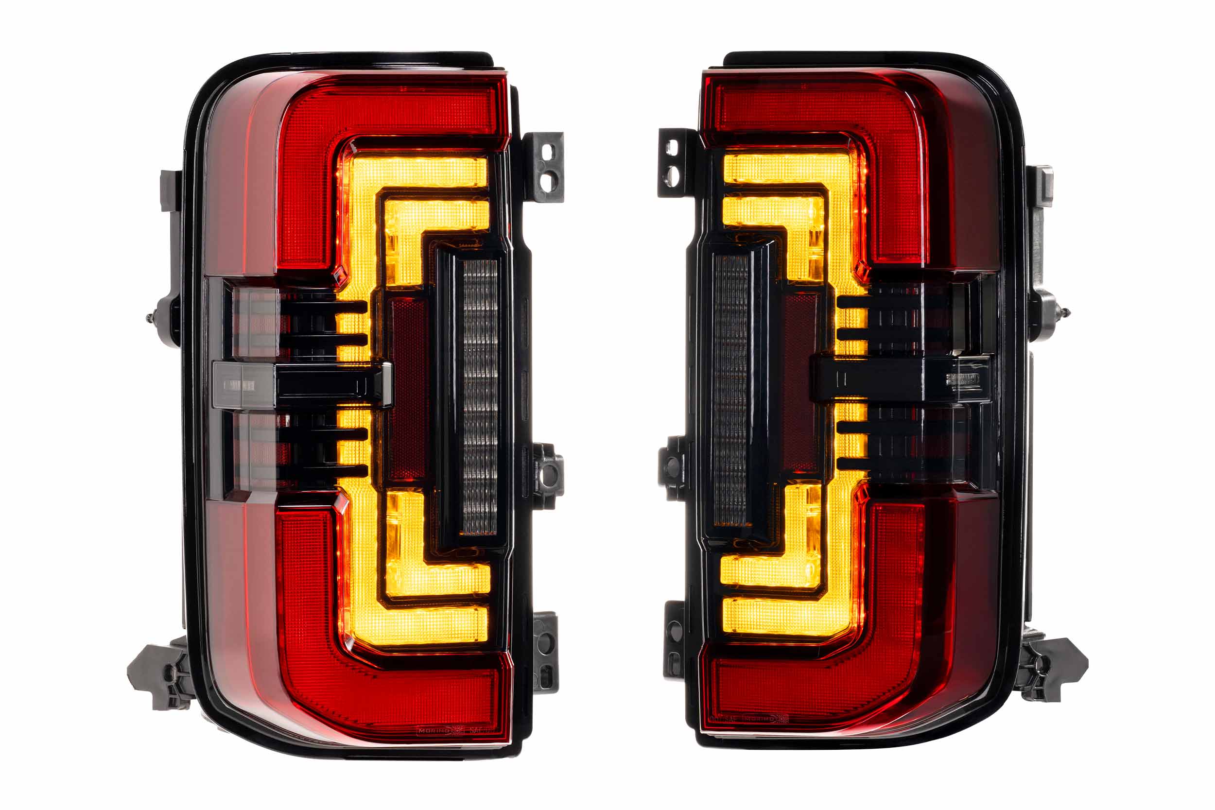 Morimoto XB LED Low Profile Tail Lights - Red / Set (2021-2025 Ford Bronco) - LF751