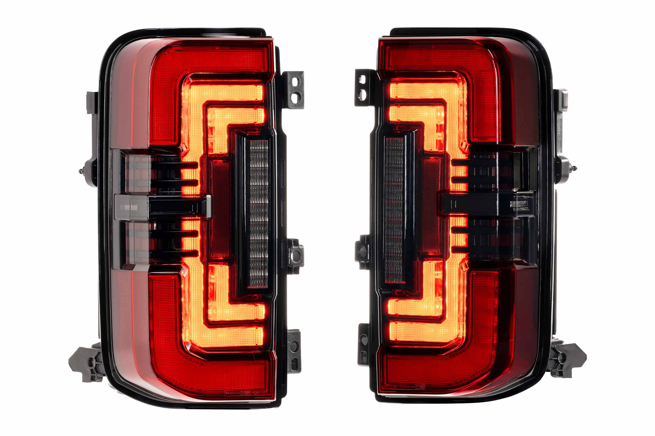 Morimoto XB LED Low Profile Tail Lights - Red / Set (2021-2025 Ford Bronco) - LF751