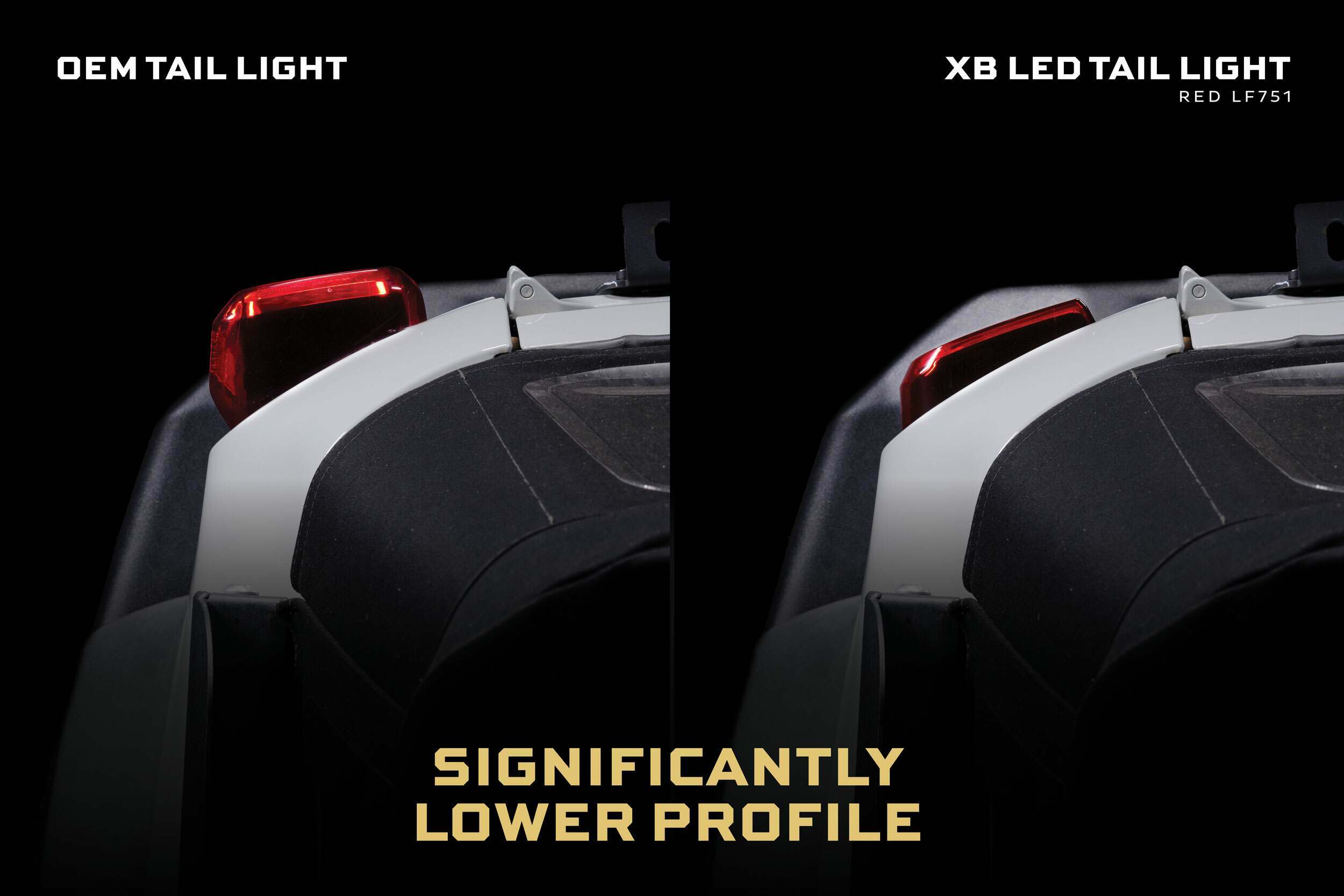 Morimoto XB LED Low Profile Tail Lights - Red / Set (2021-2025 Ford Bronco) - LF751