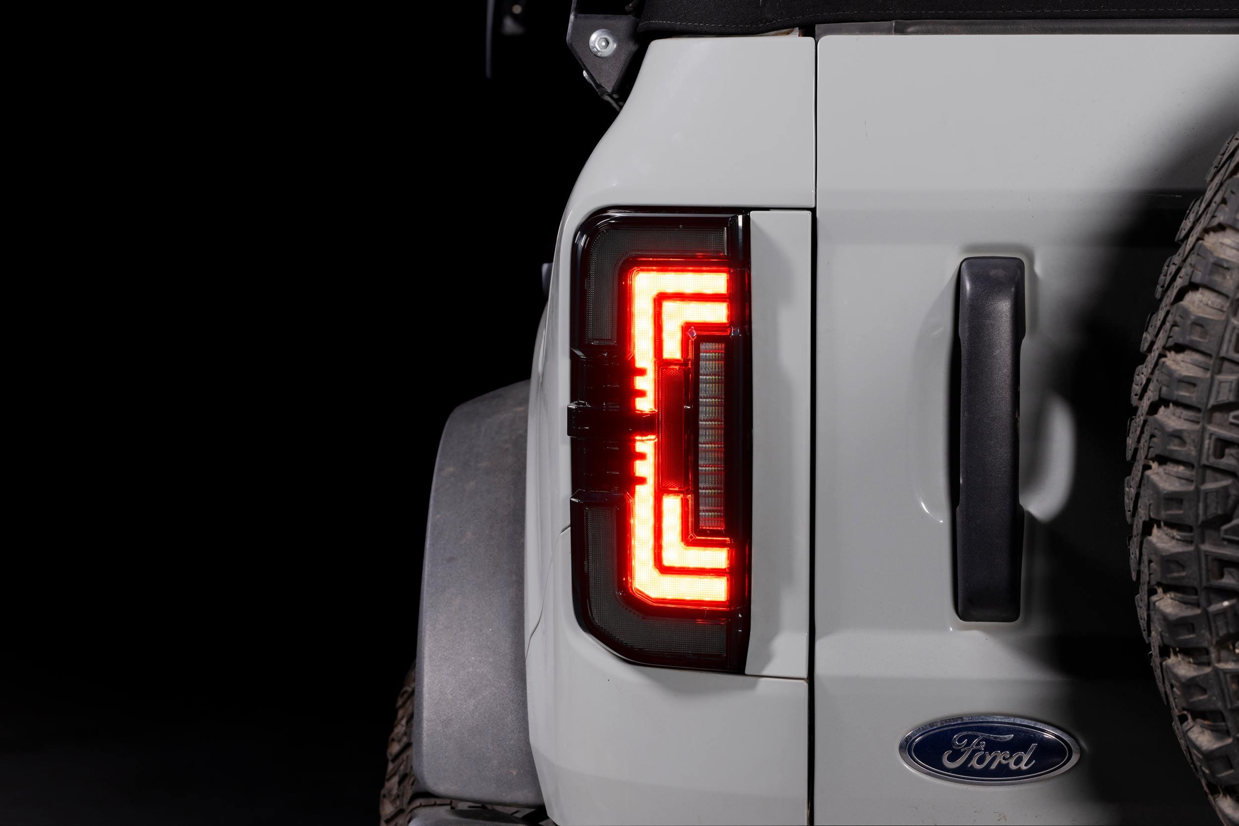 Morimoto XB LED Low Profile Tail Lights - Red / Set (2021-2025 Ford Bronco) - LF751