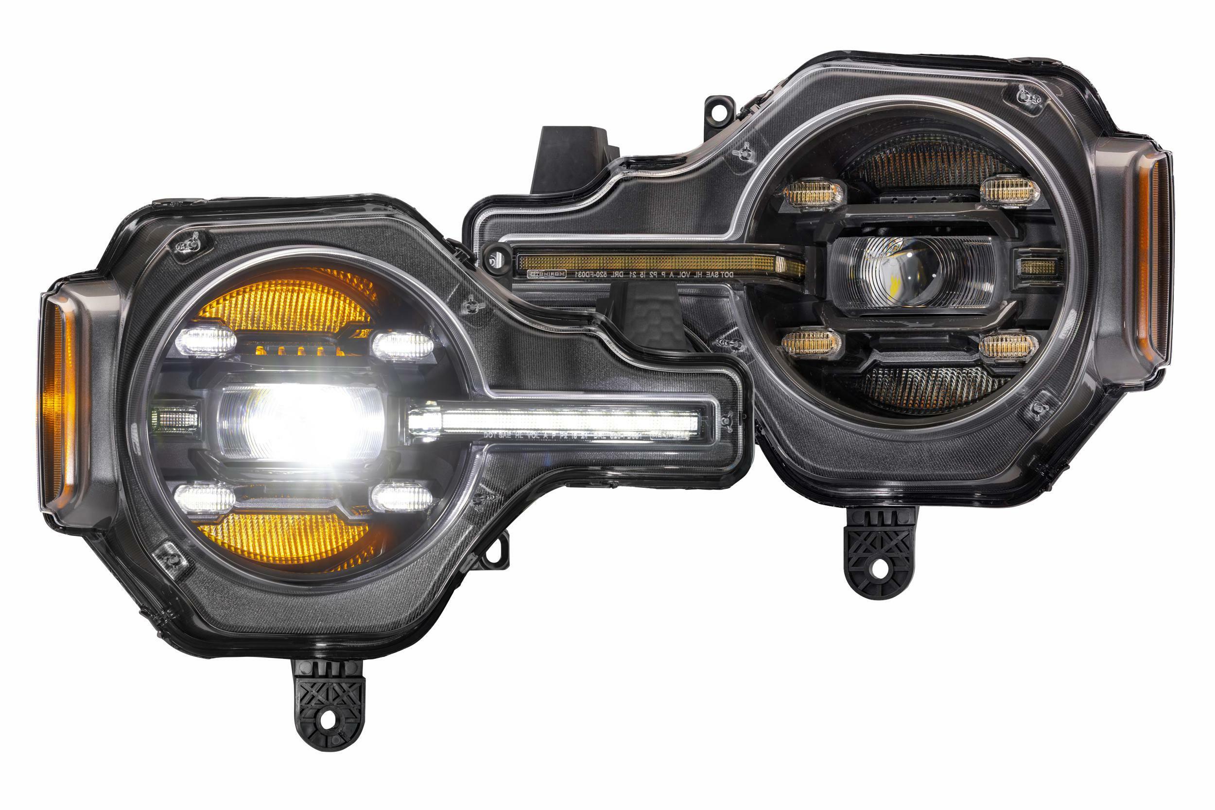 Morimoto XB LED Headlights - Pair / White DRL (2021-2025 Bronco) - LF497