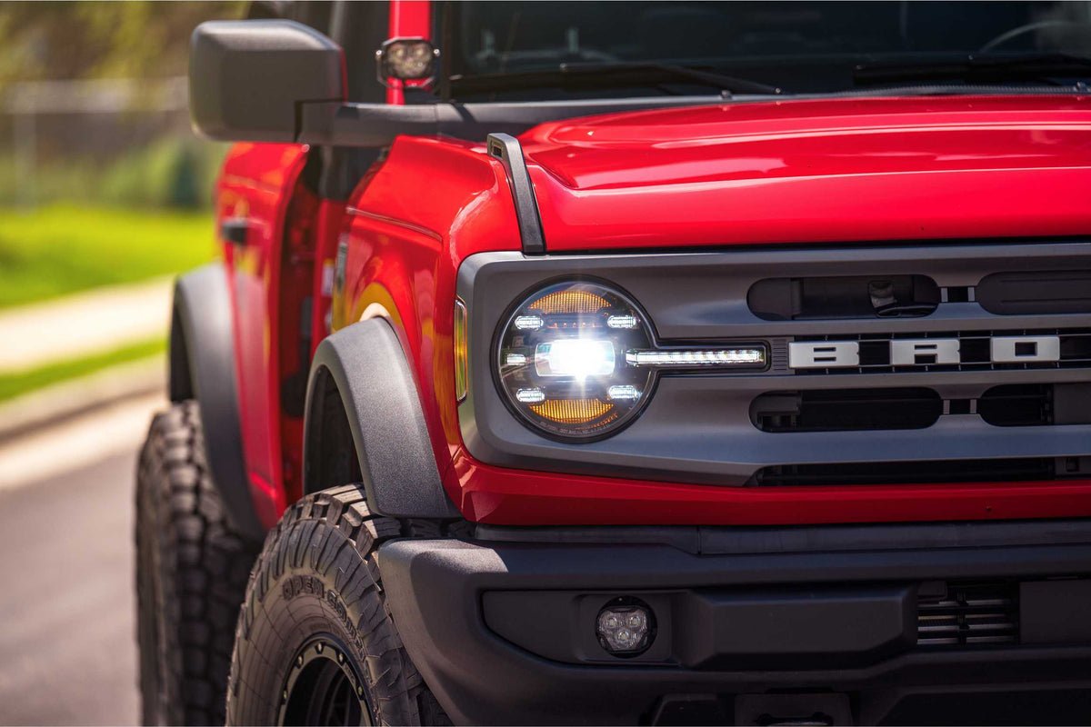 Morimoto XB LED Headlights - Pair / White DRL (2021-2025 Bronco) - LF497