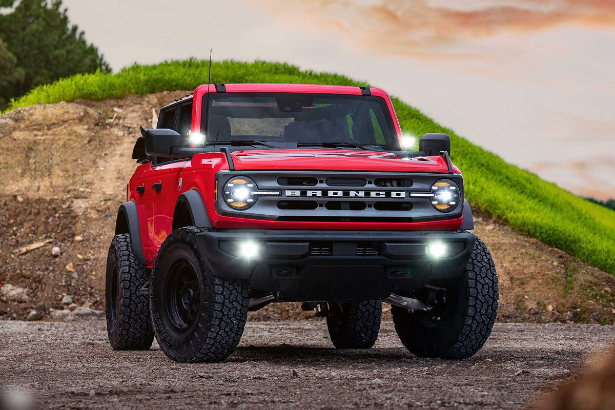 Morimoto XB LED Headlights - Pair / White DRL (2021-2025 Bronco) - LF497