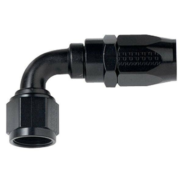 Fragola #10  X 90 Power Flow Hose End  Black - 109010-BL