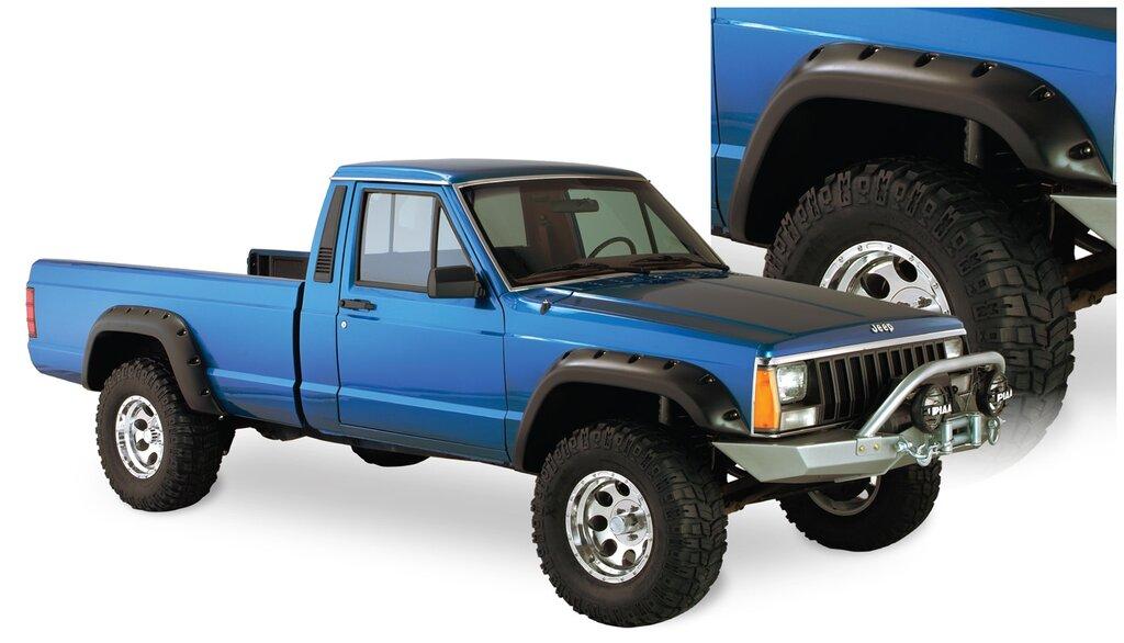 Bushwacker Fender Flares Cutout Style 4Pc (1984-2001 Cherokee) - 10912-07