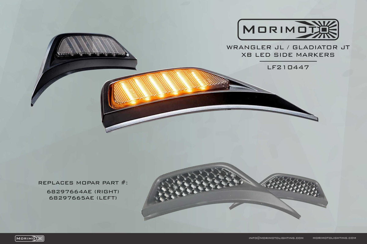 Morimoto XB LED Side Markers: Jeep JL / JT (Pair) - LF210447