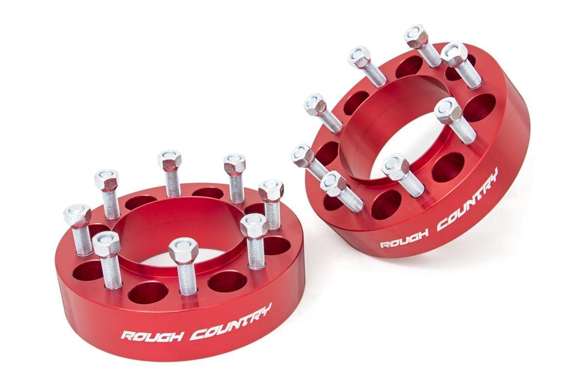 Rough Country 2in Wheel Spacers (Pair; Red) - 1094ARED