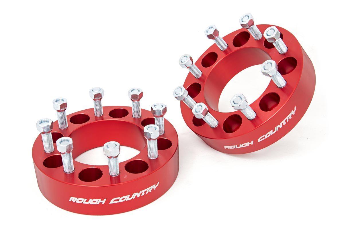 Rough Country 2-inch Wheel Spacers (Pair) - 1095RED