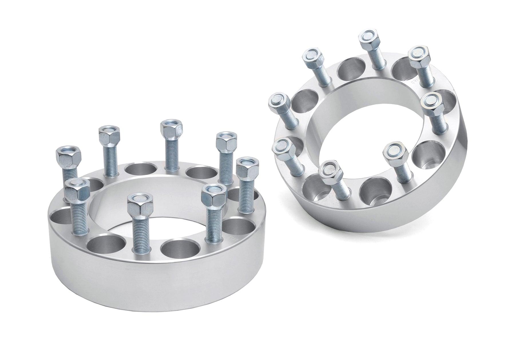 Rough Country 2-inch Wheel Spacer Pair (8-by-6.5-inch Bolt Pattern) - 1095