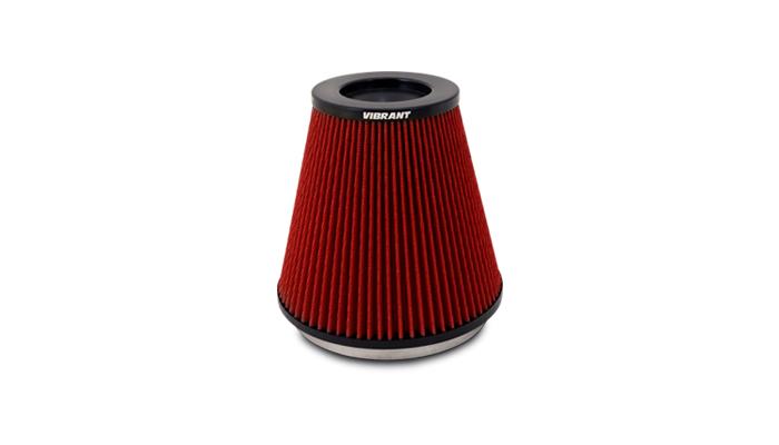 Vibrant Performance Classic Perf. Air Filter (7" Inlet Id, 7" Height)- Bellmouth Velocity Stacks - 10961