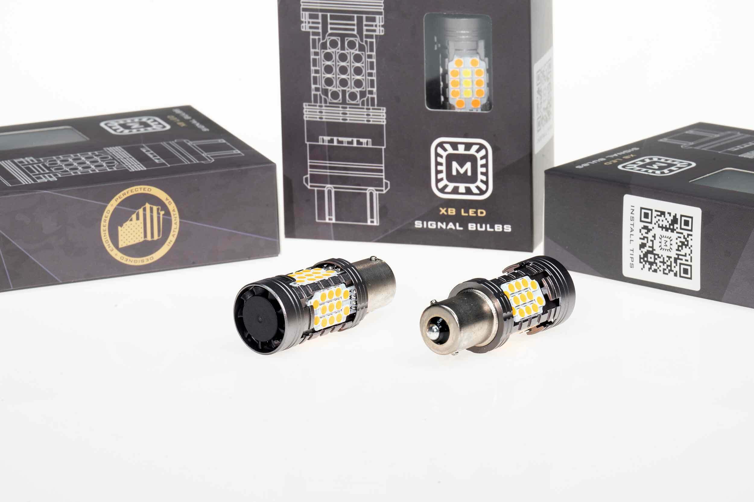 Morimoto 1156: XB LED Bulbs (Amber / Set) - LED399