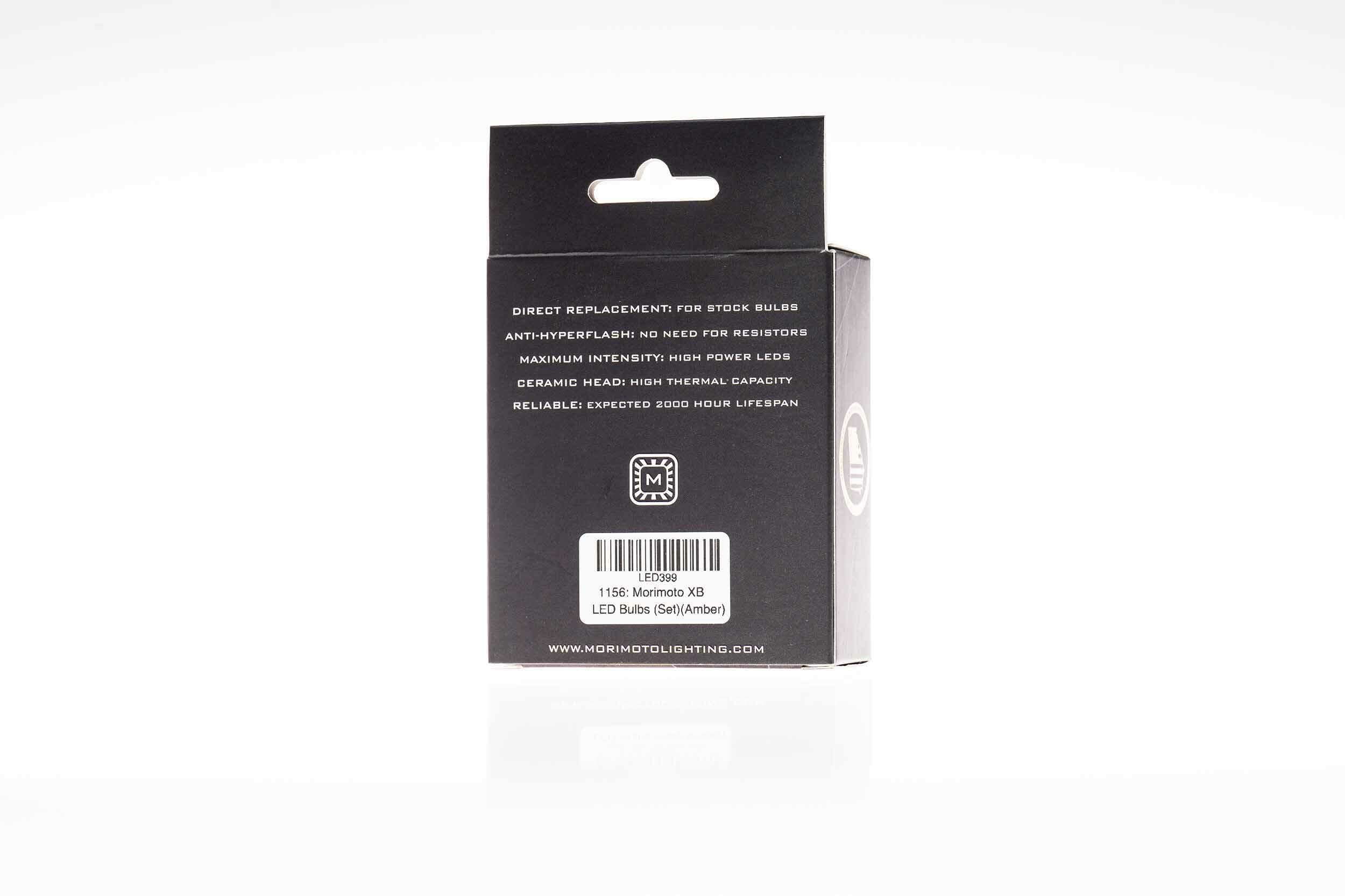 Morimoto 1156: XB LED Bulbs (Amber / Set) - LED399