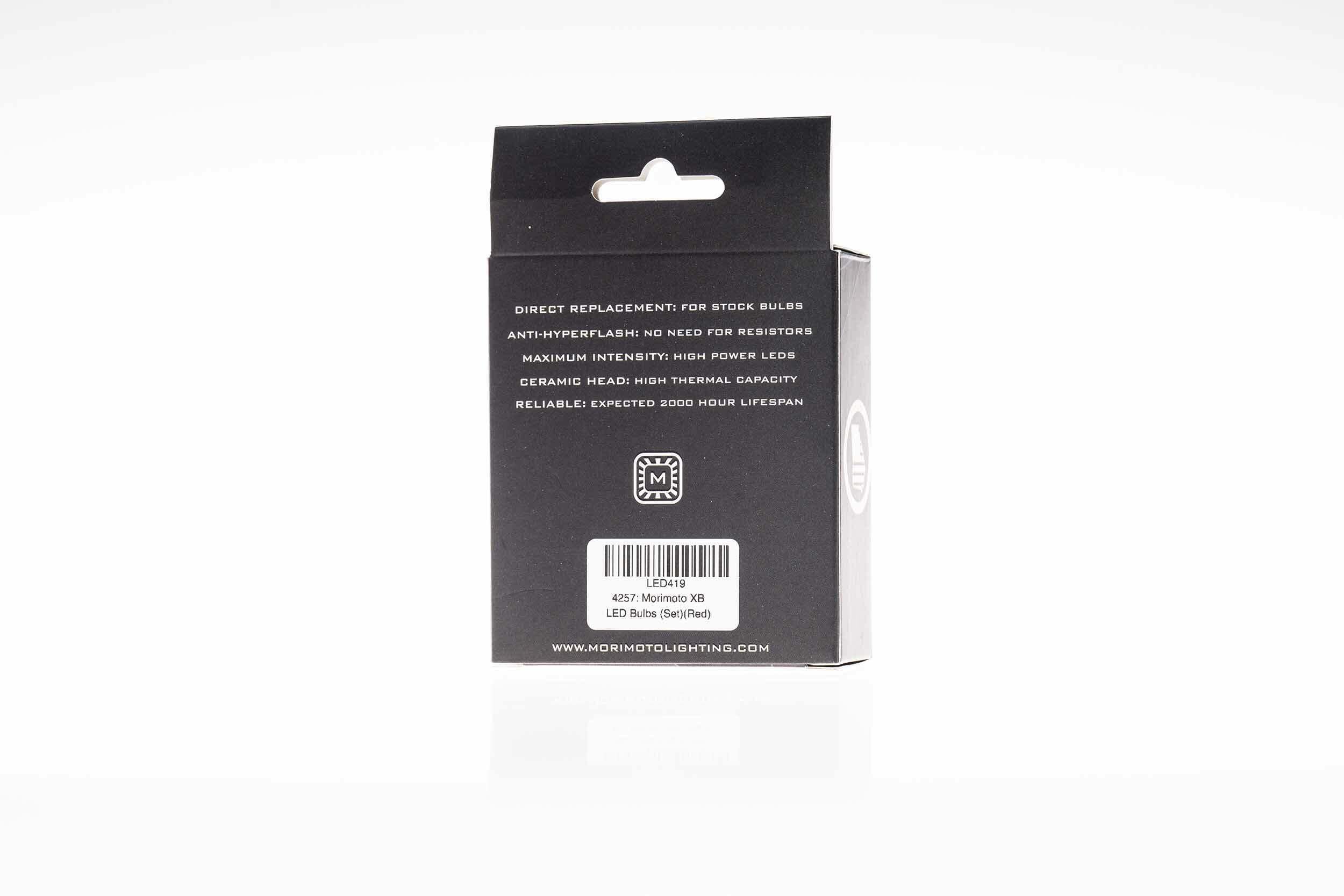 Morimoto 4257: XB LED Bulbs (Red / Set) - LED419