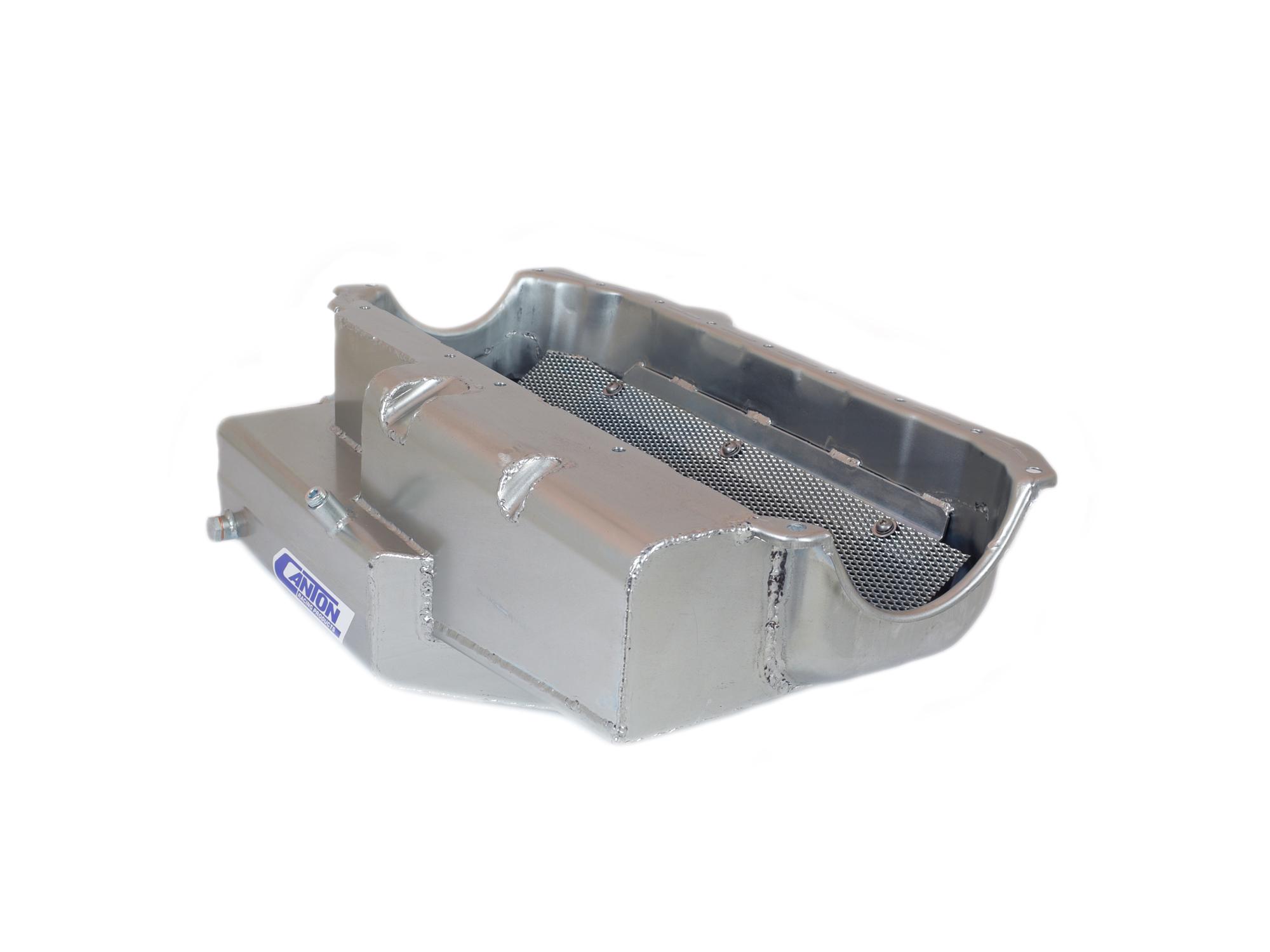 Canton Racing Oil Pan Small Block Chevy Open Chassis Pro 16" Long 85 &amp; Earl - 11-186