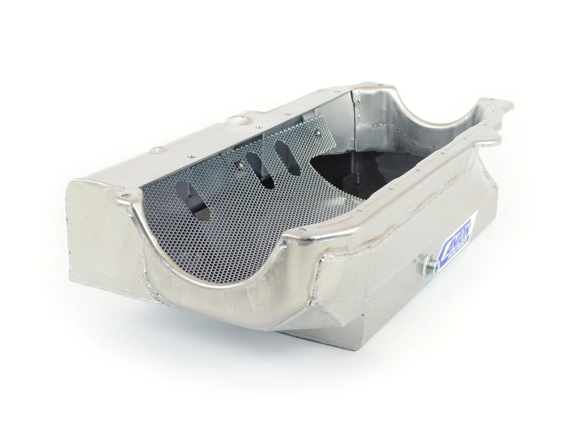 Canton Racing Oil Pan Small Block Chevy Shallow Open Chassis Circle Track Pan - 11-196