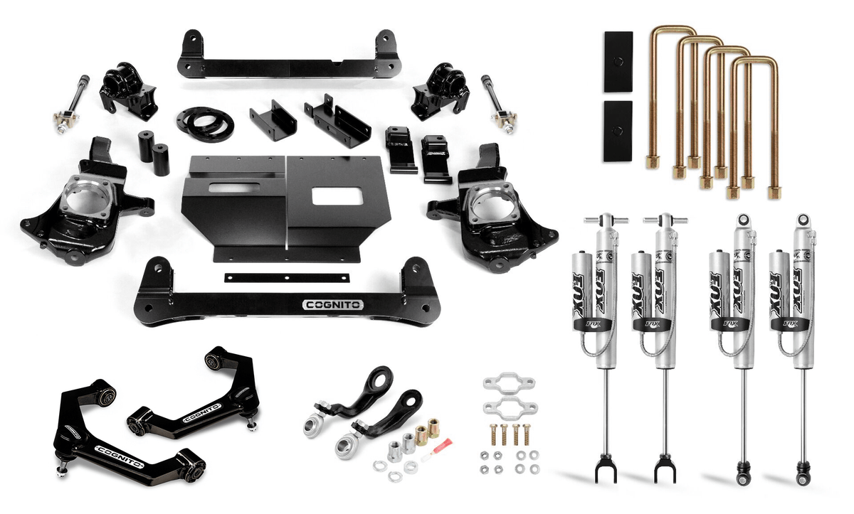 Cognito Motorsports Cognito 4-Inch Performance Lift Kit with Fox PSRR 2.0 Shocks for 11-19 Silverado/Sierra 2500/3500 2WD/4WD - 110-P0967