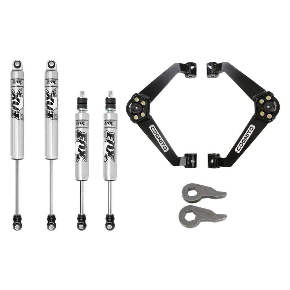 Cognito Motorsports Cognito 3-Inch Performance Leveling Kit With Fox PS 2.0 IFP Shocks for 01-10 Silverado/Sierra 2500-3500 2WD/4WD - 110-P0753