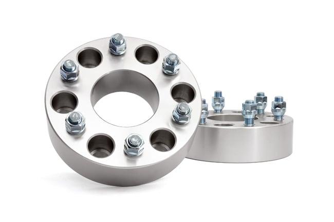 Rough Country 2-inch Wheel Spacer Pair (6-by-5.5-inch Bolt Pattern) - 1101