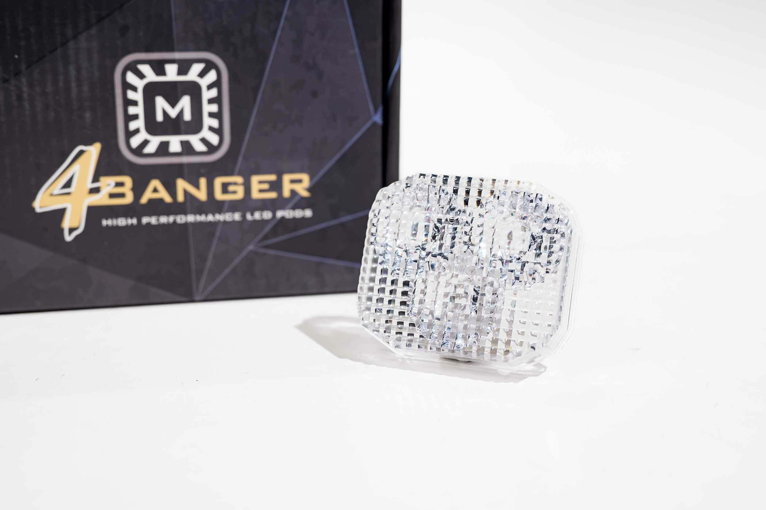 Morimoto 4Banger Replacement Lens (White / Flood) - BAF207