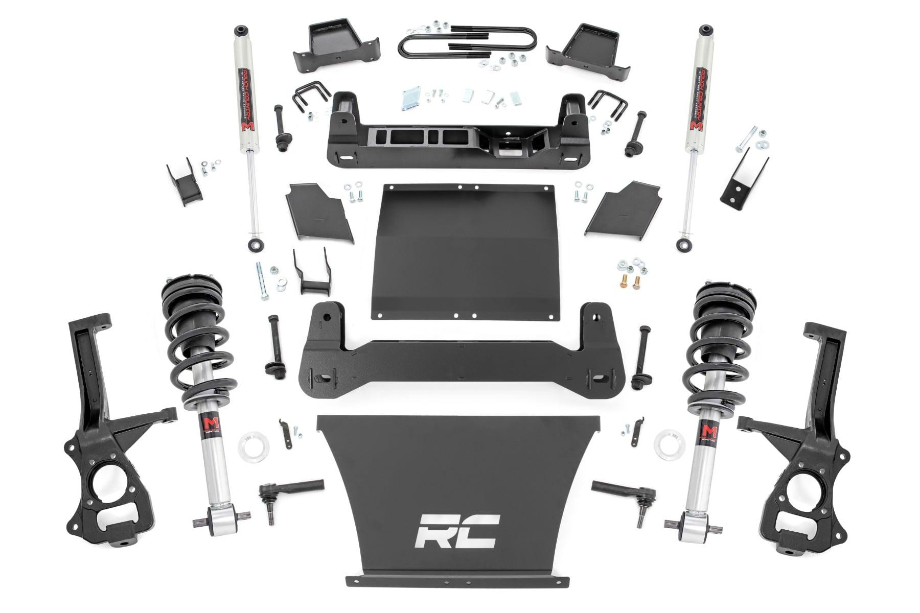 Rough Country 4 Inch Lift Kit AT4/Trailboss M1/M1 Silverado/Sierra 1500 (25-26) (2025-2026 Sierra 1500, Silverado 1500) - 110340