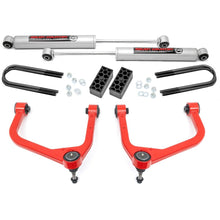 Rough Country 3.5 Inch Lift Kit N3 Struts Red Chevy Silverado 1500 2WD/4WD (2025-2026) - 110431RED